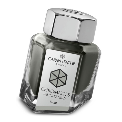 фото Флакон с чернилами carandache chromatics (8011.005) infinite grey чернила 50мл