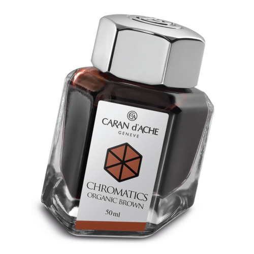 фото Флакон с чернилами carandache chromatics (8011.049) organic brown чернила 50мл