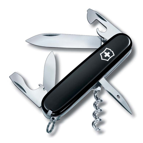 Складной нож VICTORINOX Spartan, 12 функций, 91мм, черный нож перочинный victorinox spartan 1 3603 2 91мм 12 функций синий