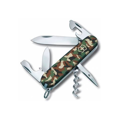 Складной нож VICTORINOX Spartan, 12 функций, 91мм, камуфляж нож перочинный victorinox spartan 91мм 12 функций белый 1 3603 7