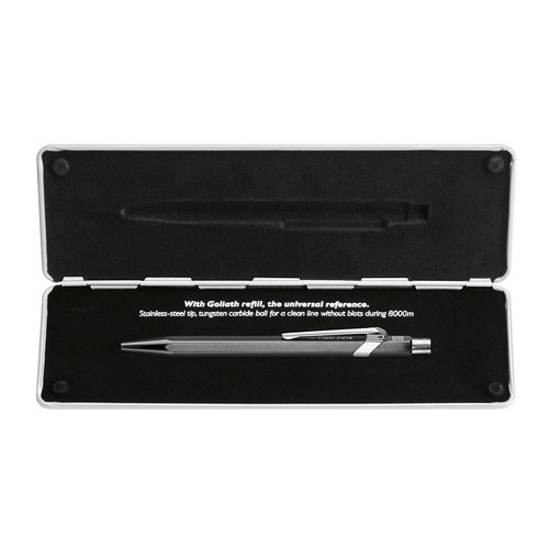 

Ручка шариков. Carandache Office Popline Metal-X (849.809) Black Metallic M синие подар.кор., Popline Metal-X