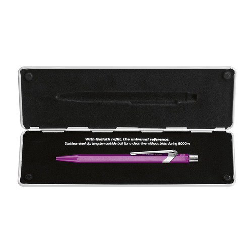 

Ручка шариков. Carandache Office Popline Metal-X (849.850) Violet Metallic M синие подар.кор., Popline Metal-X